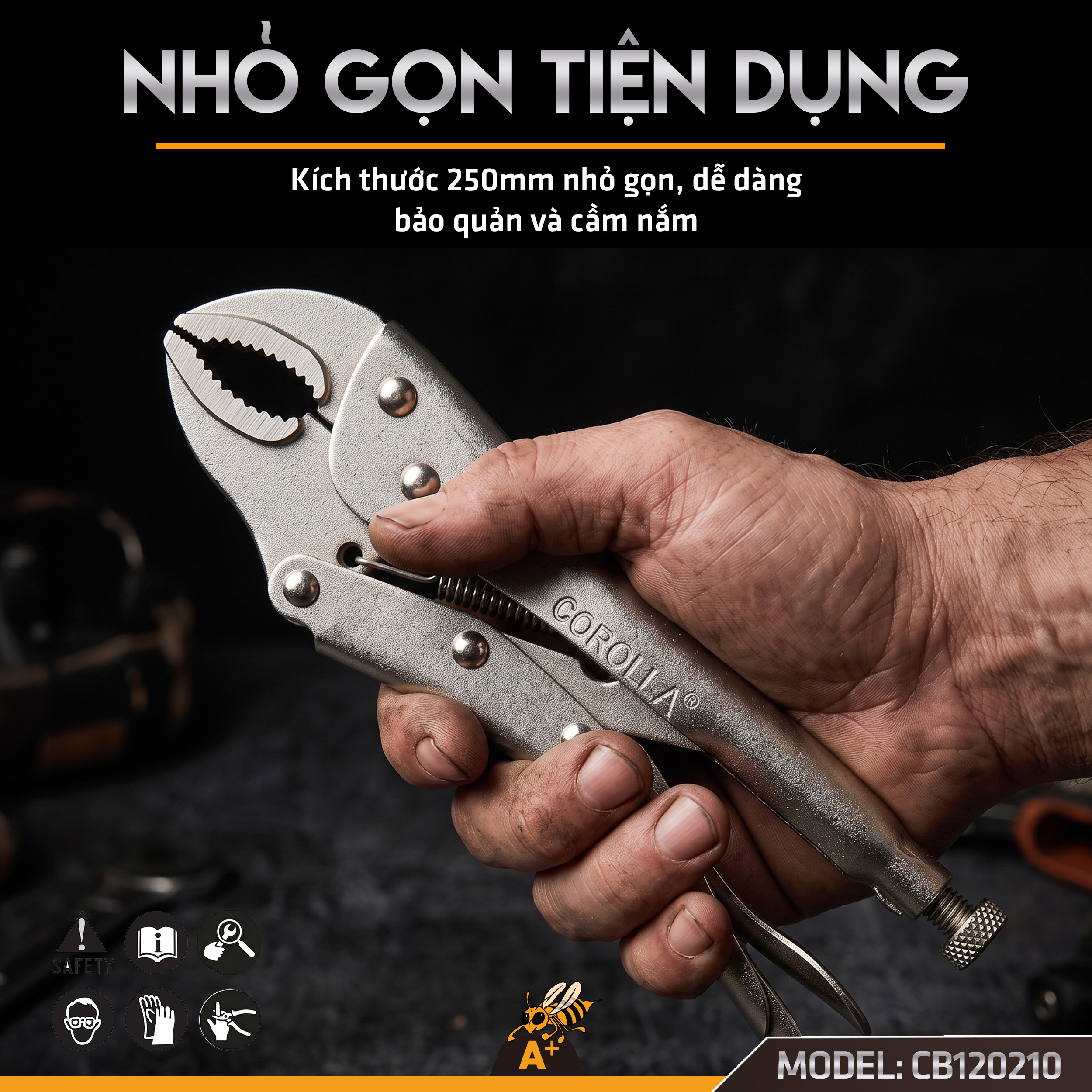 CB120210 - KÌM BẤM CHẾT TAY TRƠN 4