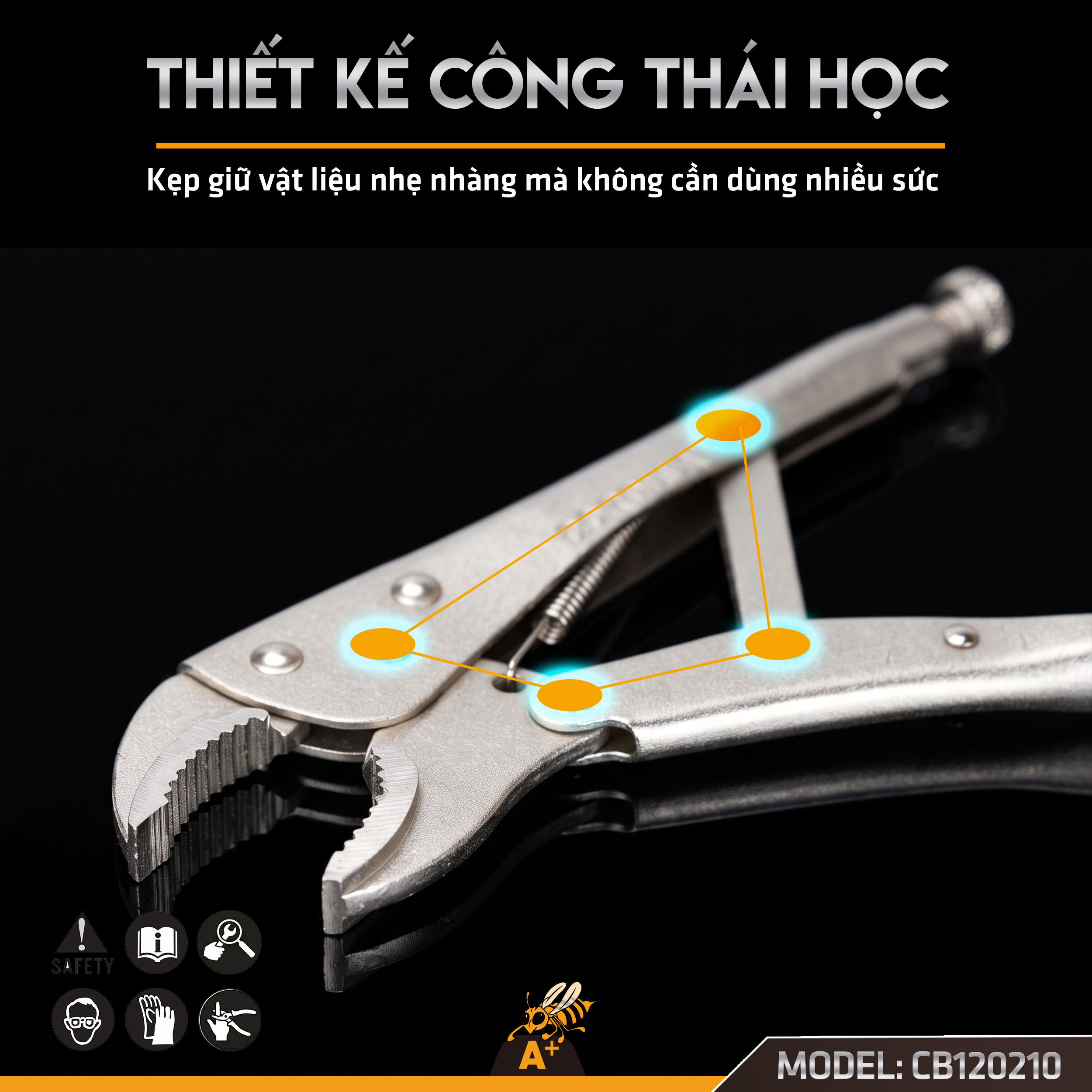 CB120210 - KÌM BẤM CHẾT TAY TRƠN 7