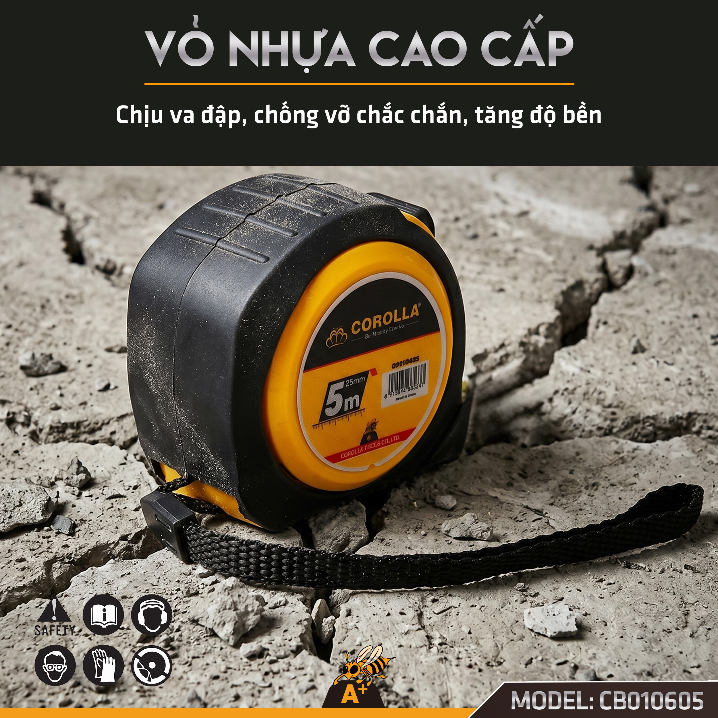 CB010605 - THƯỚC CHỐNG VỠ COROLLA 5 MÉT 7