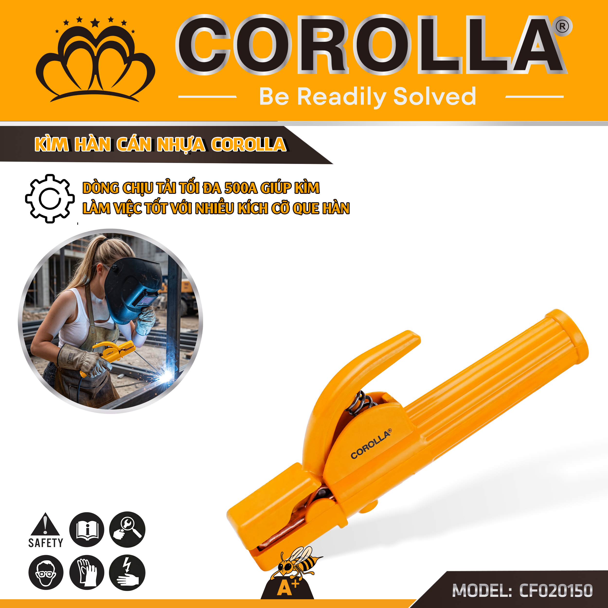 CF020150 - KÌM HÀN CÁN NHỰA COROLLA