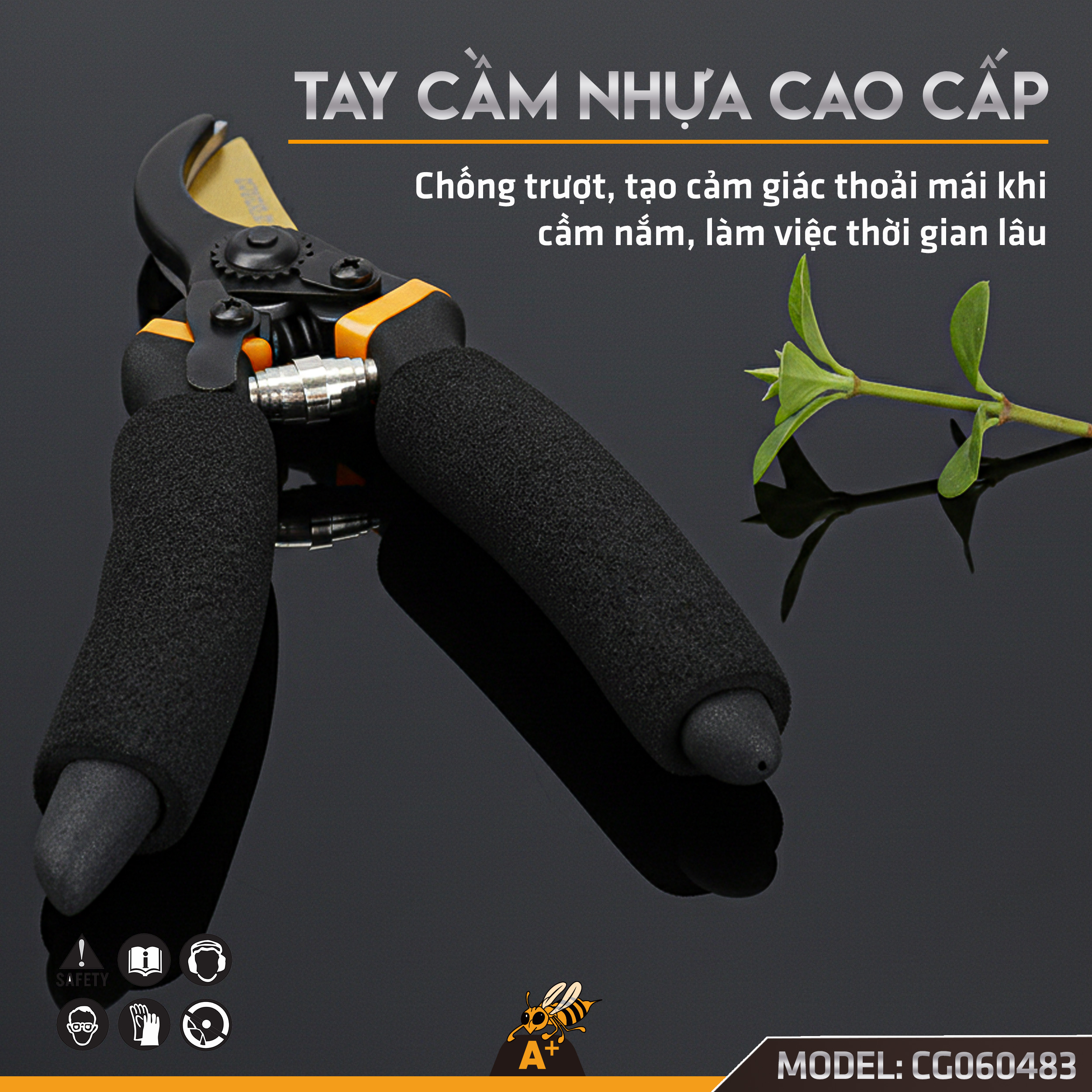 CG020483-KÉO CẮT tỉa cành cao cấp 8.3 INCH (5)