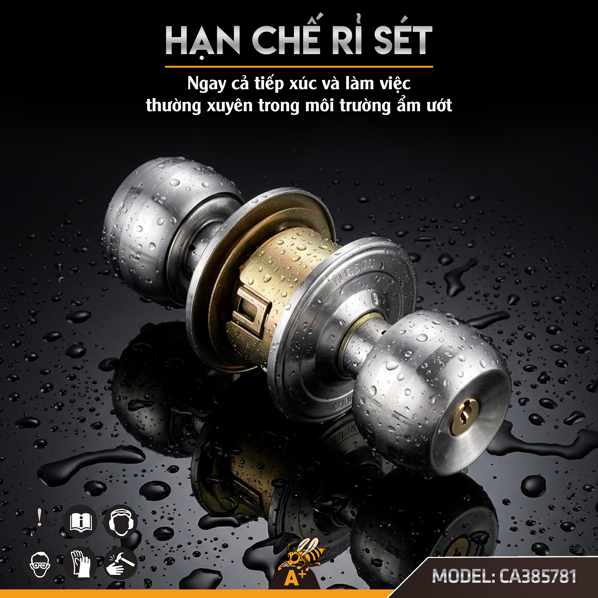 CA385831 - KHÓA ĐẤM COROLLA- MÀU INOX HOA VĂN 2